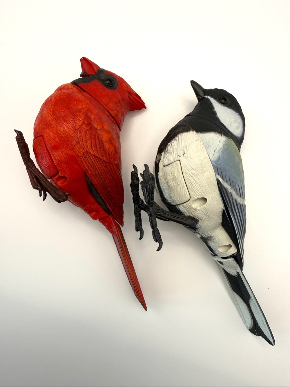 Set of 2 Collectible Vtg Takara 2004 Breezy Singers Motion-Activated Bird Toys